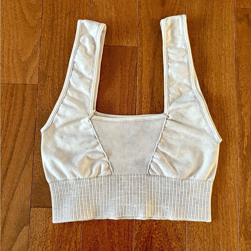 FREE PEOPLE Good Karma Crop Top Square Neck XS/S - Picture 4 of 11